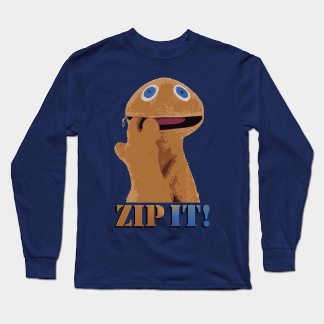 Zip It! Long Sleeve T-Shirt by GarfunkelArt